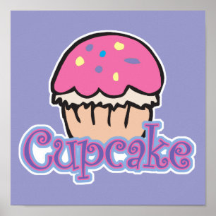 Pink Cupcake Poster