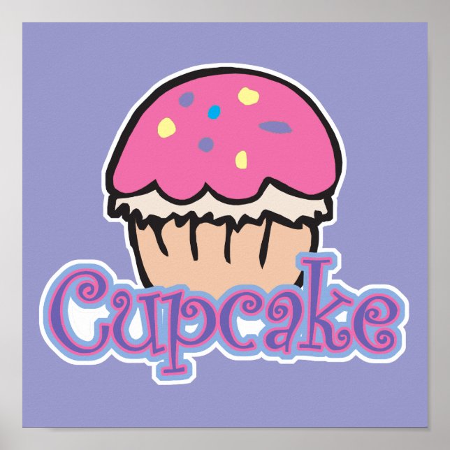 Pink Cupcake Poster (Front)
