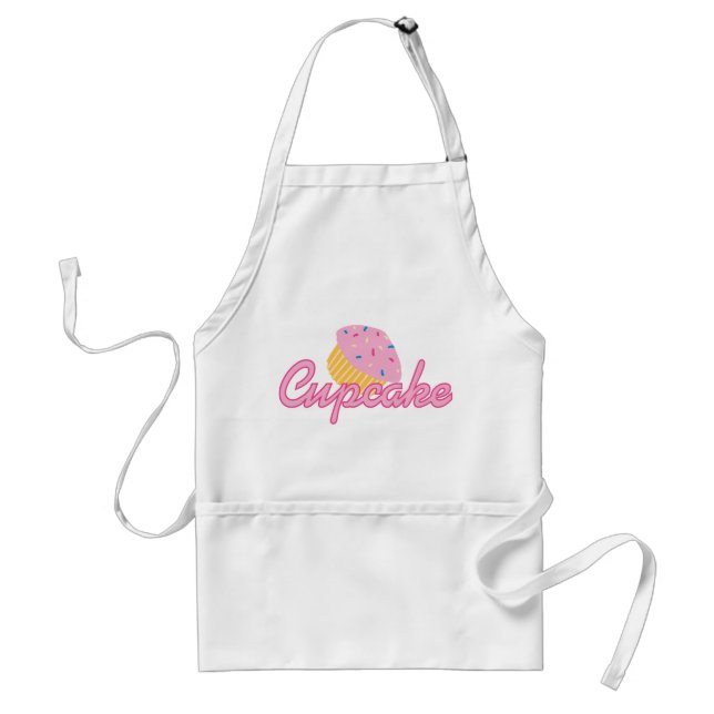 Pink Cupcake Standard Apron (Front)