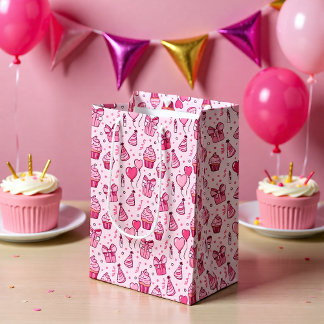 Pink Cupcakes Birthday GIft Bag