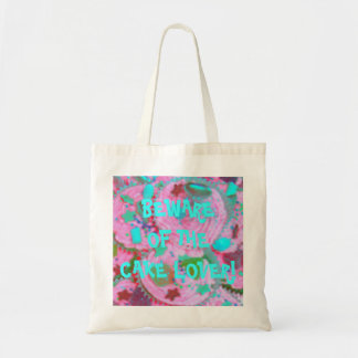 Pink Cupcakes 'cake lover' tote bag