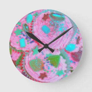 Pink Cupcakes clock