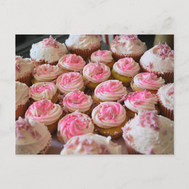 Pink Cupcakes Postcard (Front)