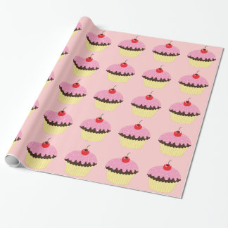 Pink Cupcakes Wrapping Paper