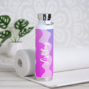 Pink Curves CUSTOM Chic Name Personalised Water Bottle