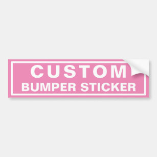 Pink Custom Bumper Sticker