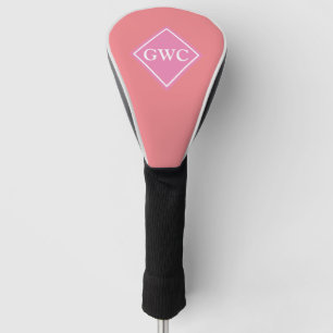 Pink Custom Monogram Golf Head Cover