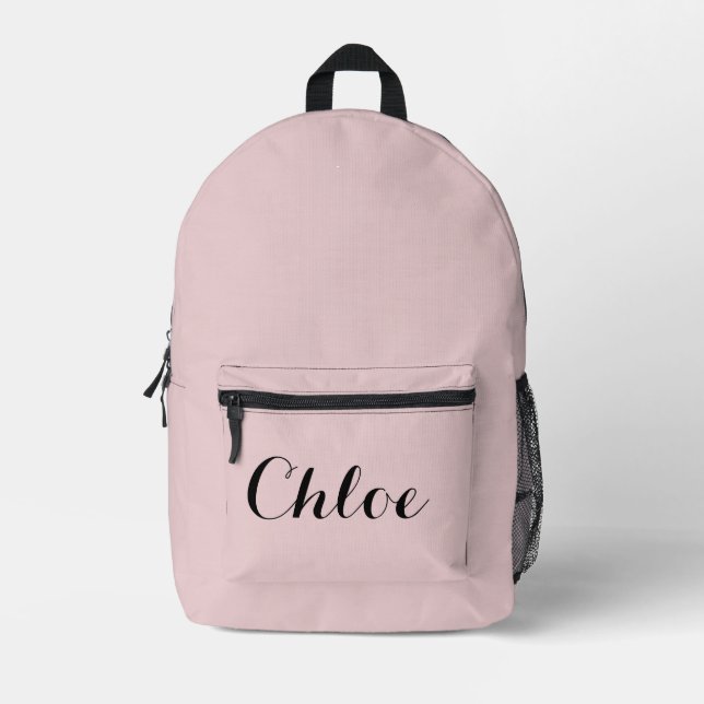 PINK CUSTOM NAME BACKPACK (Front)