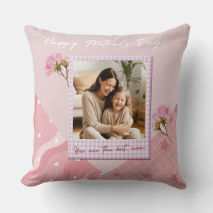 Pink Custom Photo Collage Cushion