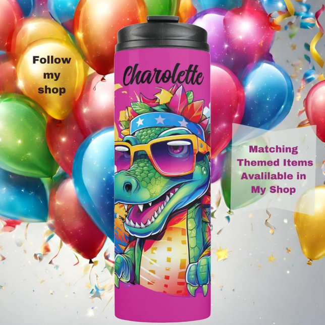 Pink Customisable Crocodile Tumbler (Creator Uploaded)