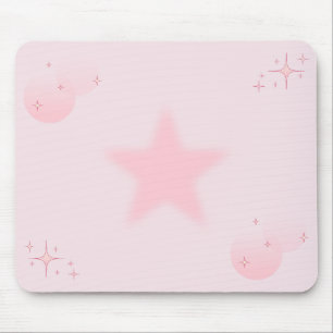 Pink Cute Aesthetic Sparkle  Mouse Pad