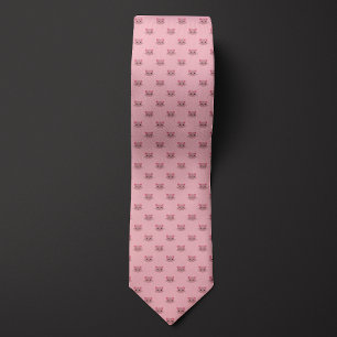 Pink Cute Cat Tie