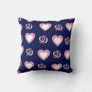 Pink Cute Cozy Modern Romantic Chic Stylish Heart  Cushion