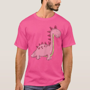 pink cute dinosaur simple T-Shirt
