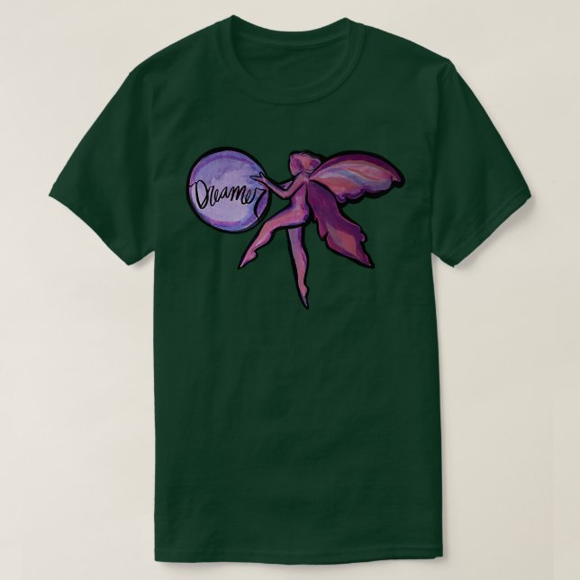 Pink cute fairy dreamers dream onT-Shirt T-Shirt (Design Front)