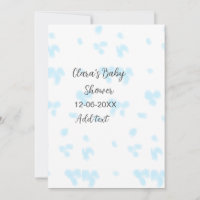Pink cute flower baby shower watercolor modern dat