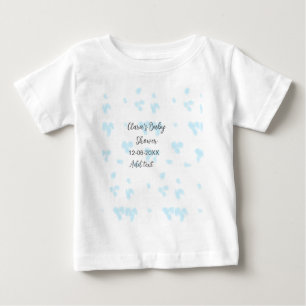 Pink cute flower baby shower watercolor modern dat T-Shirt