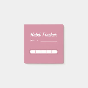 Pink Cute Habit Tracker Post-it Notes