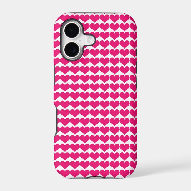 Pink Cute Hearts Pattern BT iPhone 5 Case (Back)