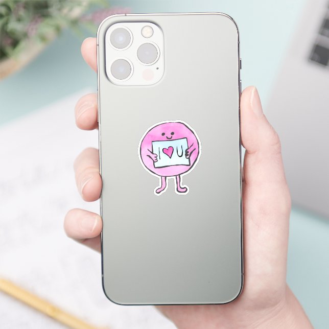 Pink Cute I Love You Heart Kawaii (Phone)