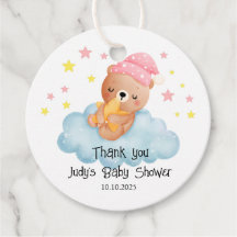 Pink Cute Little Bear Baby Shower 