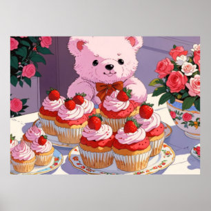 Pink cute Poster