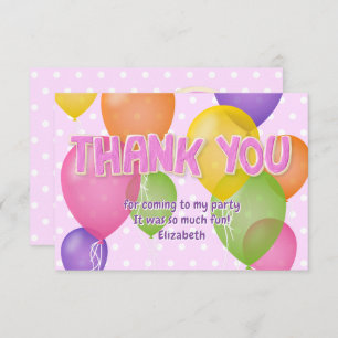 pink cutout cookies balloons birthday thank you