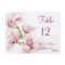 Pink Cymbidium Orchid Floral Wedding Table Cards