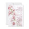 Pink Cymbidium Orchid Wedding Invitation 5x7 Size