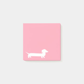 Pink Dachshund Cute Doxie Post-it Notes
