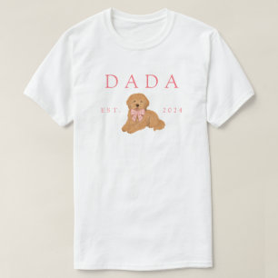 Pink Dada Golden Doodle Birthday T-Shirt
