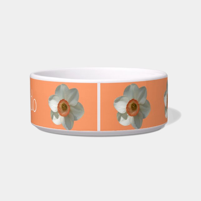 Pink Daffodil Spring Flower Bowl (Back)