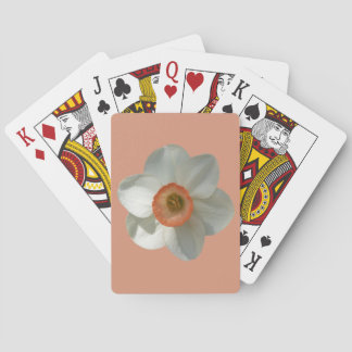 Pink Daffodil Spring Flower Playing Cards
