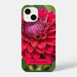 Pink Dahlia, Beautiful Flower Photography iPhone 14 Case