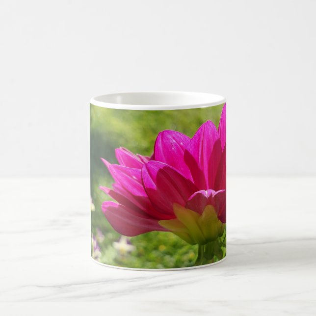 Pink Dahlia Coffee Mug (Center)