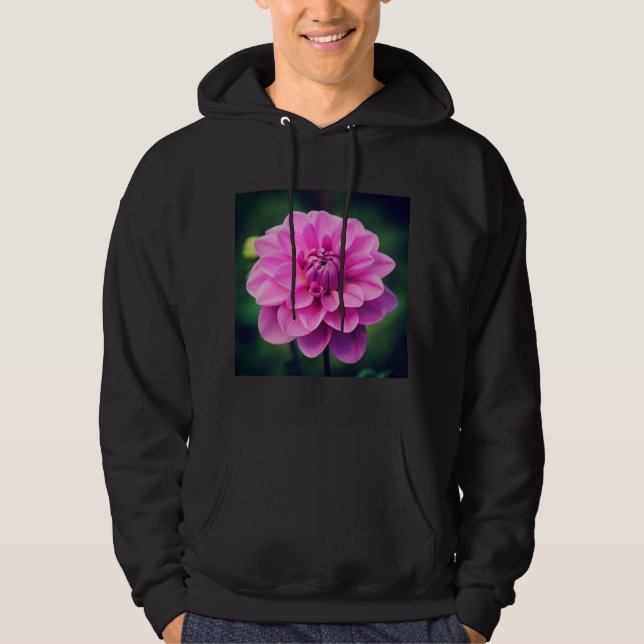 Pink Dahlia Hoodie (Front)