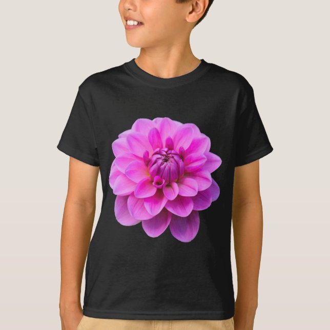Pink Dahlia (Isolated) T-Shirt (Front)