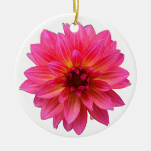 Pink Dahlia Ornament