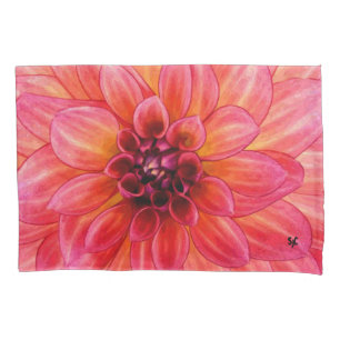 Pink Dahlia Pillowcase
