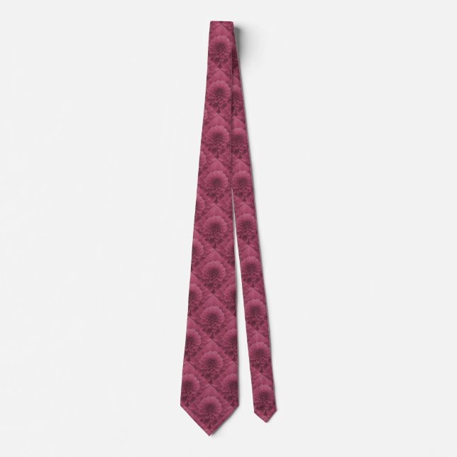 Pink Dahlia Tie (Front)