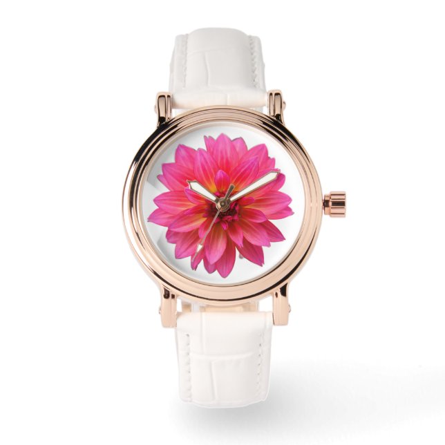 Pink Dahlia Watch (Front)