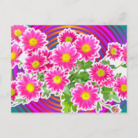 Pink Daisies / Asters Bouquet & Strips + your idea