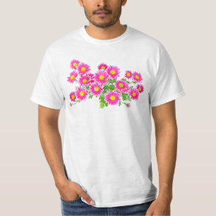 Pink Daisies / Asters Bouquet + your ideas T-Shirt