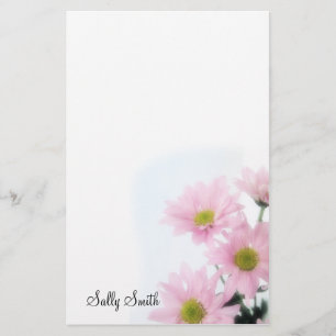 Pink Daisies Stationery - Personalise