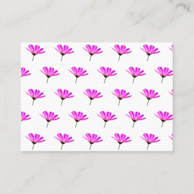 Pink Daisy   Appointment Card (Front)