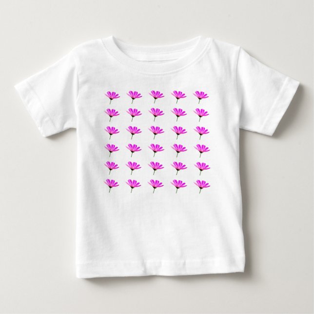 Pink Daisy  Baby T-Shirt (Front)