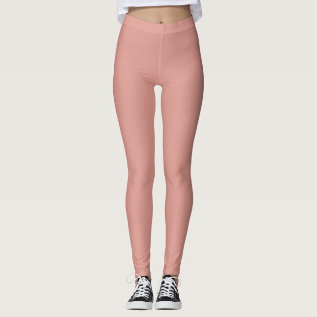 Pink Daisy ballet dance Leggings (Front)
