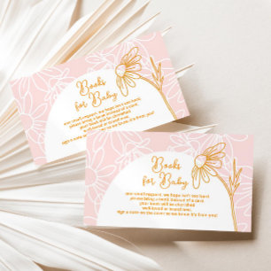 Pink Daisy Book Request Enclosure Card