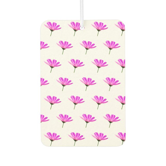 Pink Daisy   Car Air Freshener (Front)