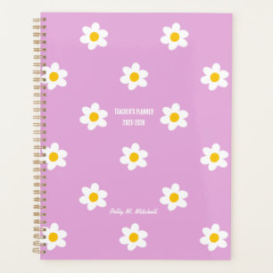Pink Daisy-Chain Teacher's Planner